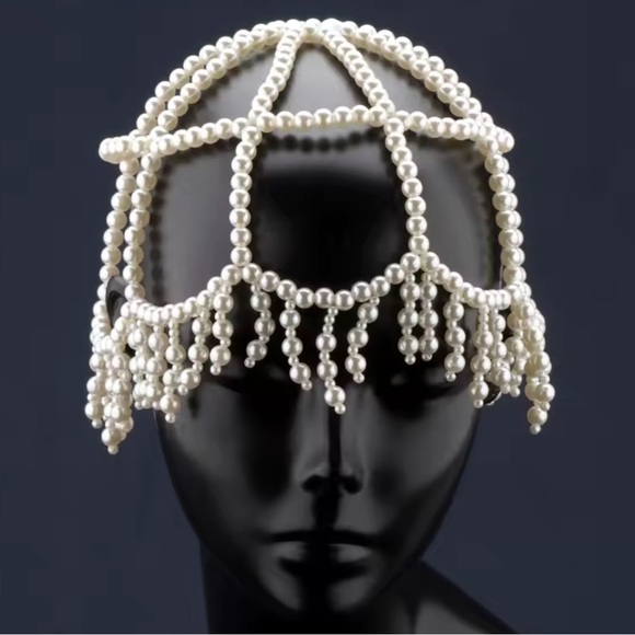 Vintage Elegant Pearl Beaded Headpiece main image 6